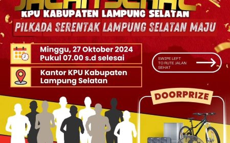 Ayo Ikuti Jalan Sehat Bersama KPU Lampung Selatan