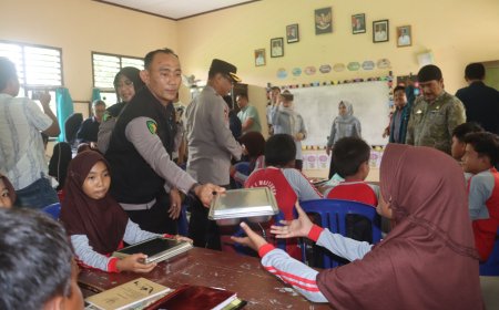 Dir Intelkam Polda Lampung Lakukan Pengecekan Program Makan Bergizi Gratis di SDN 1 Way Lubuk
