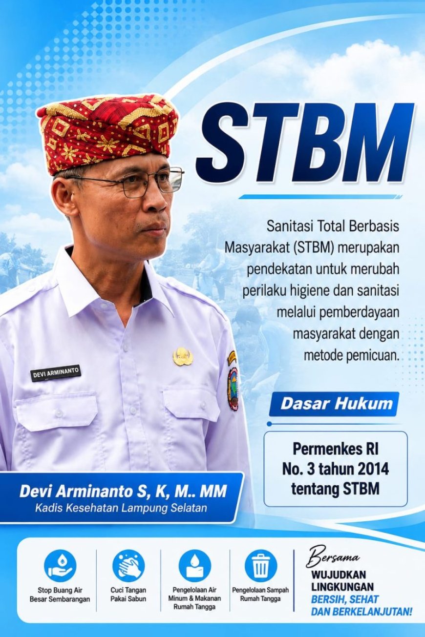 Warga Sudah Tidak BABS, Dinkes Lamsel Targetkan STBM 75% Tahun 2026