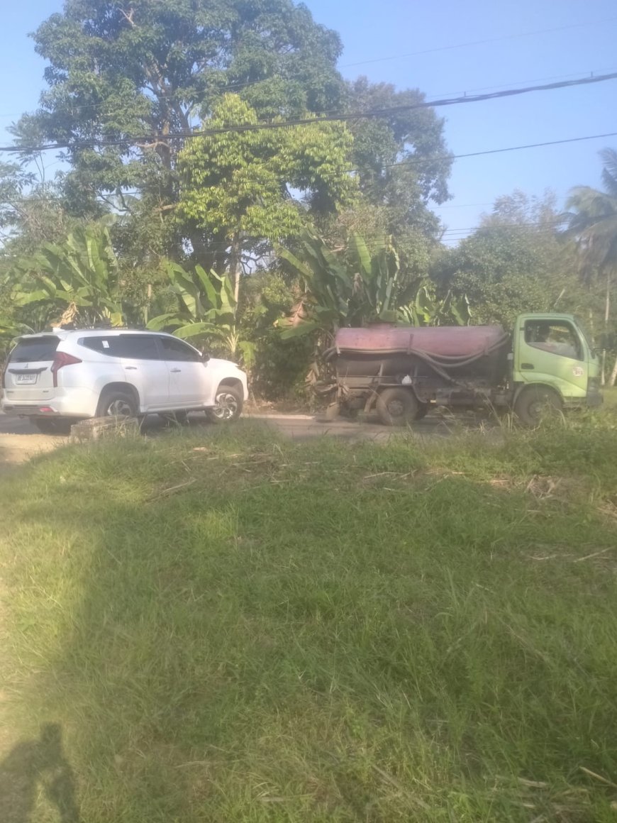 Diduga PT Ciomas Buang  Limbah Industri Dilahan Warga Talang Baru